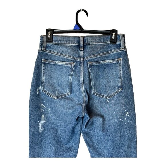 Abercrombie And Fitch Mom Jeans Womens 27 High Rise Paint Splatter Distressed - Picture 5 of 12